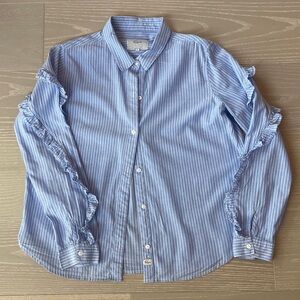 Rails Light Blue Striped Shirt